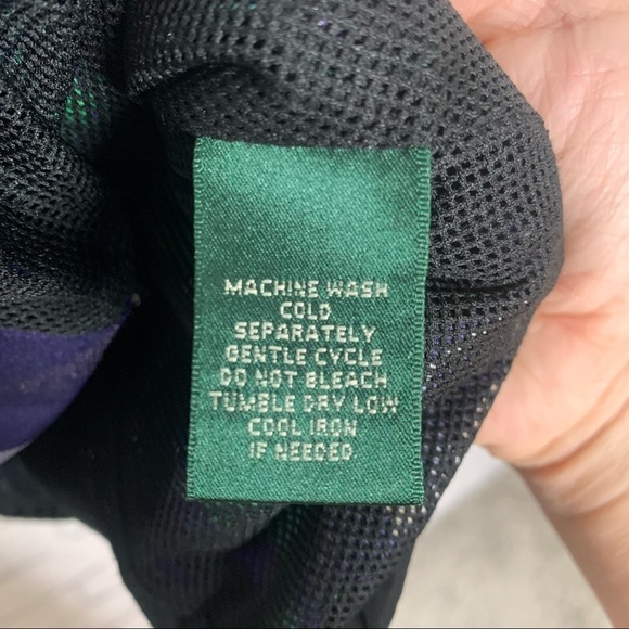 Lauren Ralph Lauren Active Plaid Full Zip Jacket - Picture 11 of 13